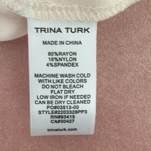 TRINA TURK NWT SIZE 6 SUN DRESS ORANGE/WHITE FLORAL PRINT - Picture 8 of 10